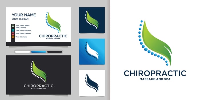 Physiotherapy logo design templates creative concept Premium Vector