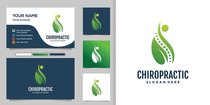 Physiotherapy logo design templates creative concept Premium Vector