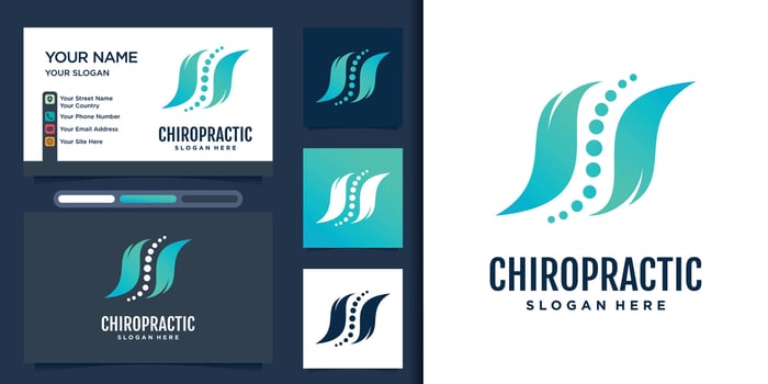 Physiotherapy logo design templates creative concept Premium Vector