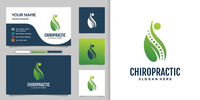 Physiotherapy logo design templates creative concept Premium Vector