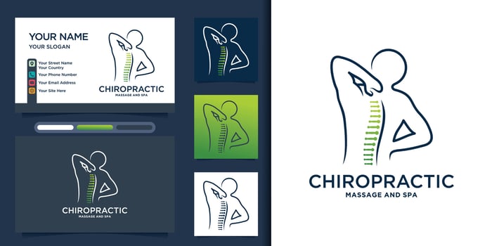 Physiotherapy logo design templates creative concept Premium Vector