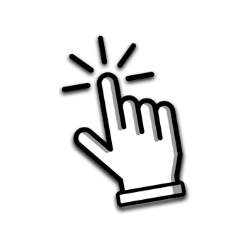 finger hand cursor icon ,click symbol cursor png