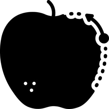 solid icon for trace vector