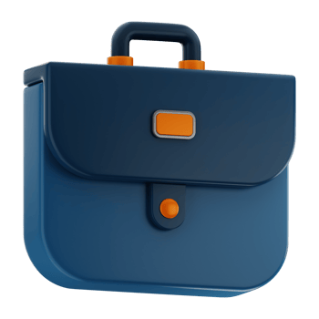 Hand bag finance icon 3d png
