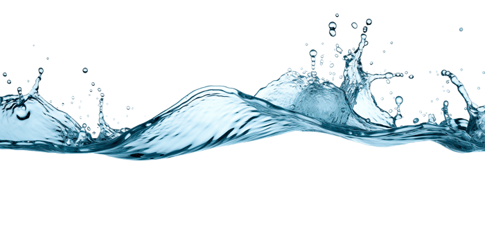 photorealistic image of a water splash. transparent splash of blue water with drops and splashes. AI Generative png