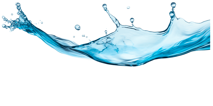 photorealistic image of a water splash. transparent splash of blue water with drops and splashes. png
