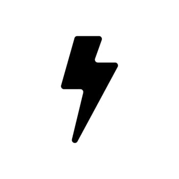 symbols of electricity and lightning strikes vector