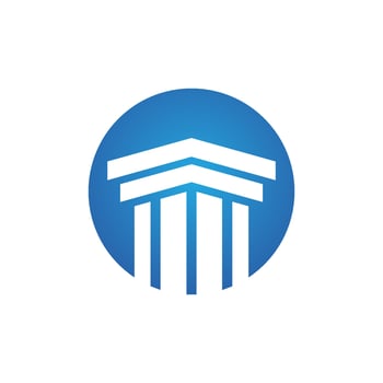 Column icon Logo Template vector