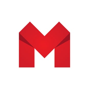 M Letter Logo Template vector