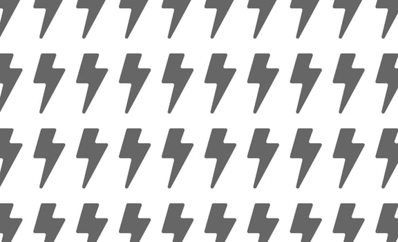 symbols of electricity and lightning strikes vector