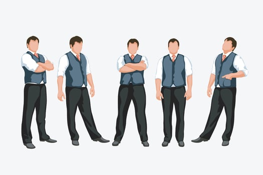 business set 6 vector