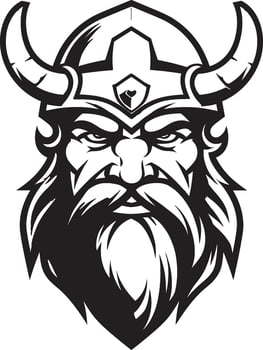 Raiders of Valor A Mighty Viking Emblem The Valkyries Favor A Feminine Viking Mascot vector