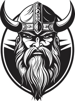 Ravens Wisdom A Viking Mascot in Vector Odins Heir A Mighty Viking Symbol