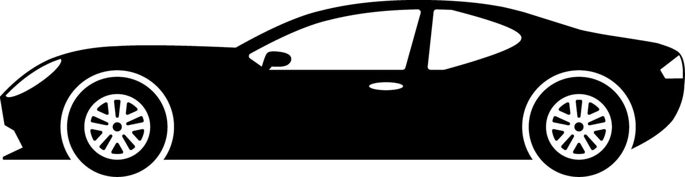 Sport car icon vector. Sport race car silhouette for icon, symbol or sign. Fast sport car graphic resource for transportation or automotive vector