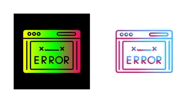 Error Code Vector Icon