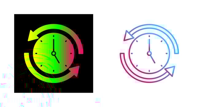 Run Time Vector Icon