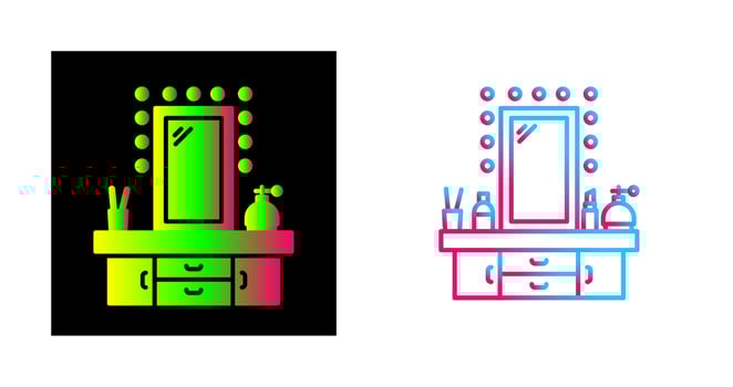 Dressing Table Vector Icon