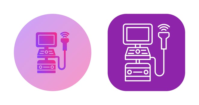 Ultrasound Machine Vector Icon