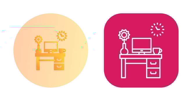 Work Table Vector Icon