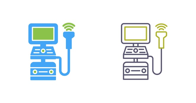 Ultrasound Machine Vector Icon