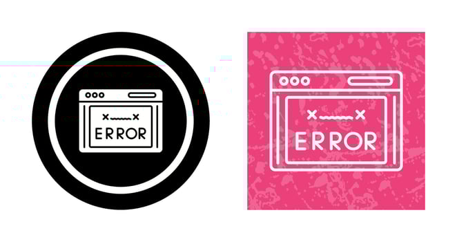 Error Code Vector Icon