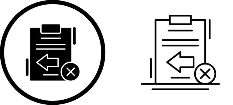 Return Failed Vector Icon
