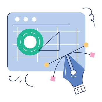 Creative Agency Flat Illustration vector