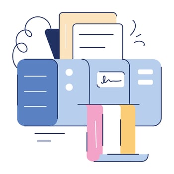 Creative Media Flat Illustration vector