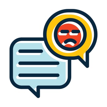 Complaint Vector Thick Line Filled Dark Colors