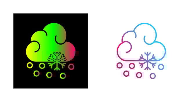 Snow Fall Vector Icon