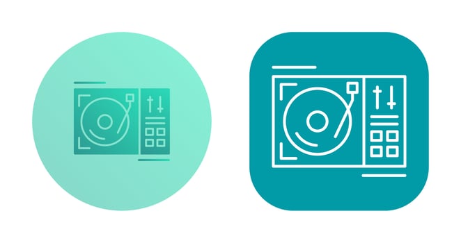 Turntable Vector Icon