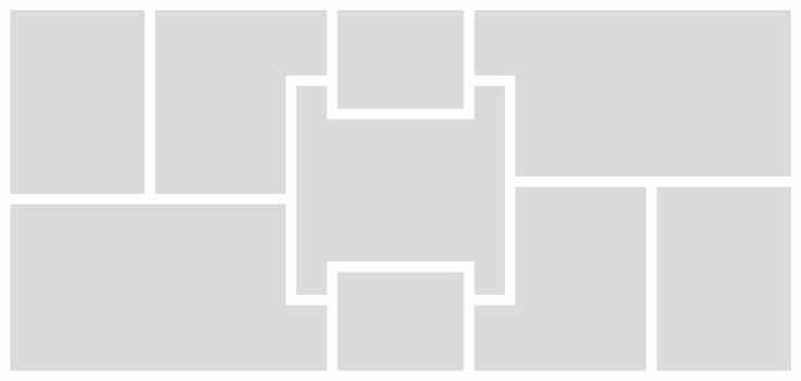 Pictures or photos frame collage vector