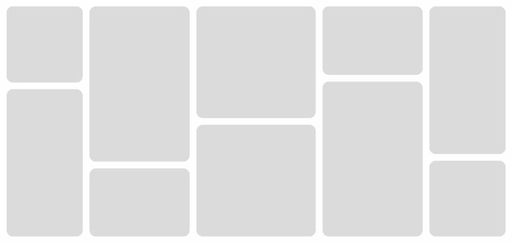 Pictures or photos frame collage vector