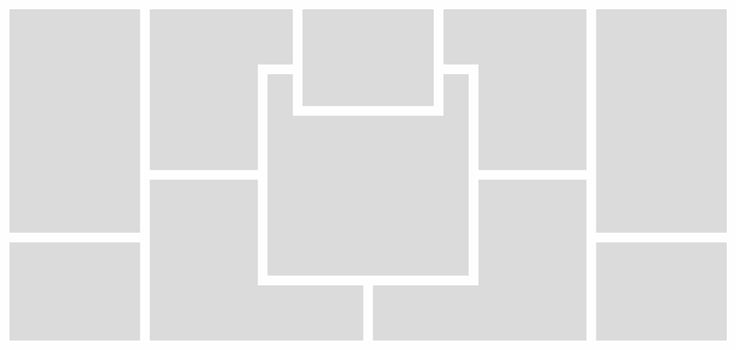 Pictures or photos frame collage vector