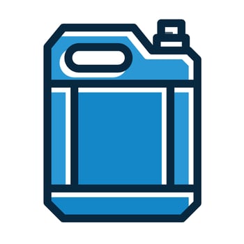 Can Vector Thick Line Filled Dark Colors