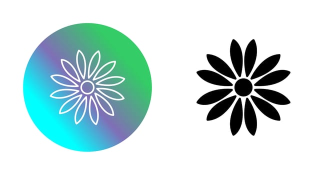 Unique Flower Vector Icon