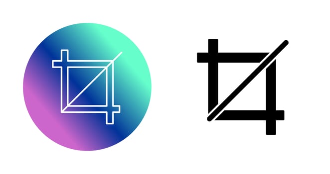 Unique Crop Vector Icon