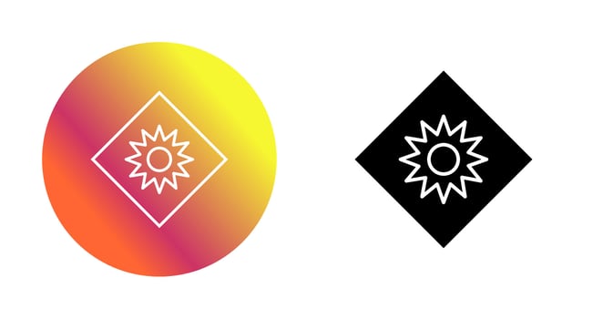 Optical Radiation Vector Icon