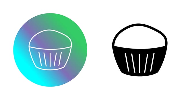 Chocolate Muffin Vector Icon