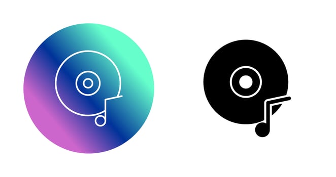 Music CD Vector Icon