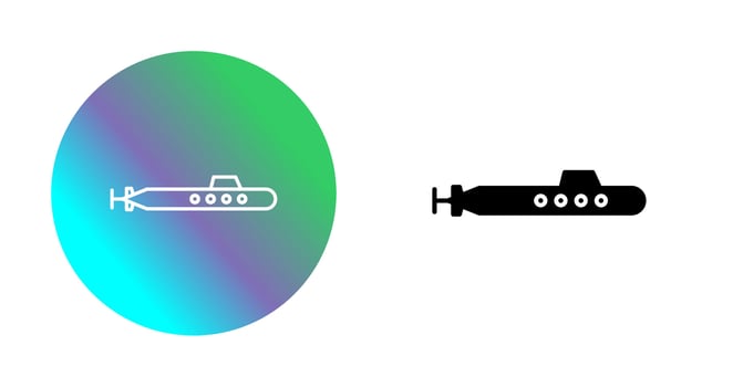 Submarine Vector Icon