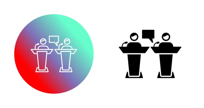 Debate Vector Icon