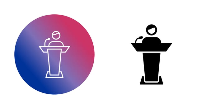 Elected Candidate Vector Icon