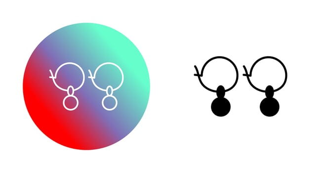 Earrings Vector Icon
