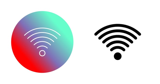 Signal on User Vector Icon