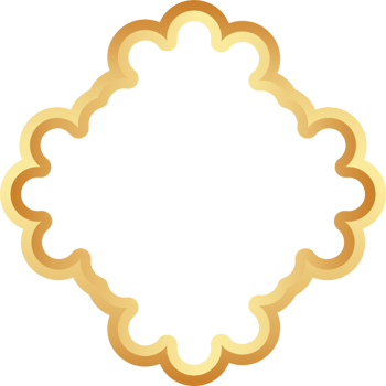 Islamic golden frame shape. Ramadan window with ornament. Oriental decoration design. Arabian traditional element and sign. png