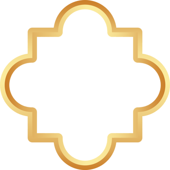 Islamic golden frame shape. Ramadan window with ornament. Oriental decoration design. Arabian traditional element and sign. png