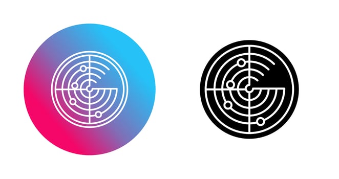 Radar Vector Icon