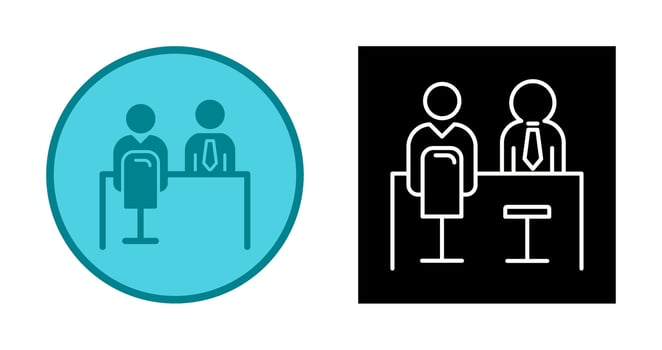 Employee Interview Vector Icon