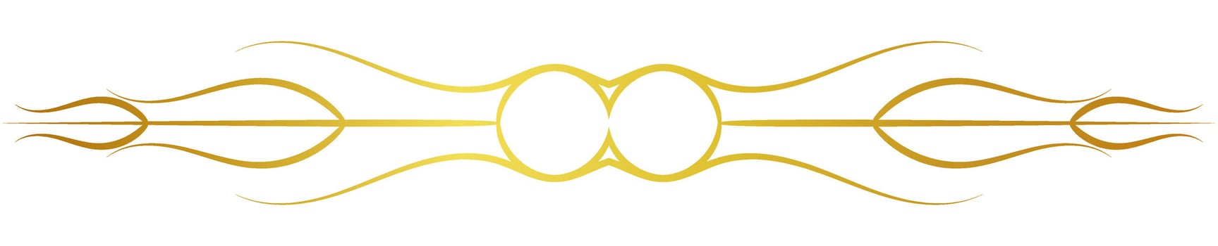 vintage dividing line golden classic simple vector